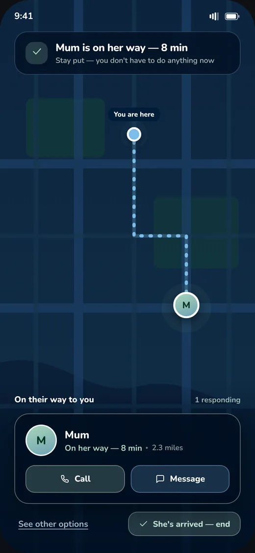 Live tracking: help is on the way